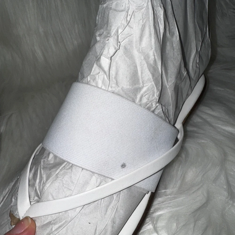 Italian shoemakers- size 8- white made in Italy- sandals - Picture 7 of 11